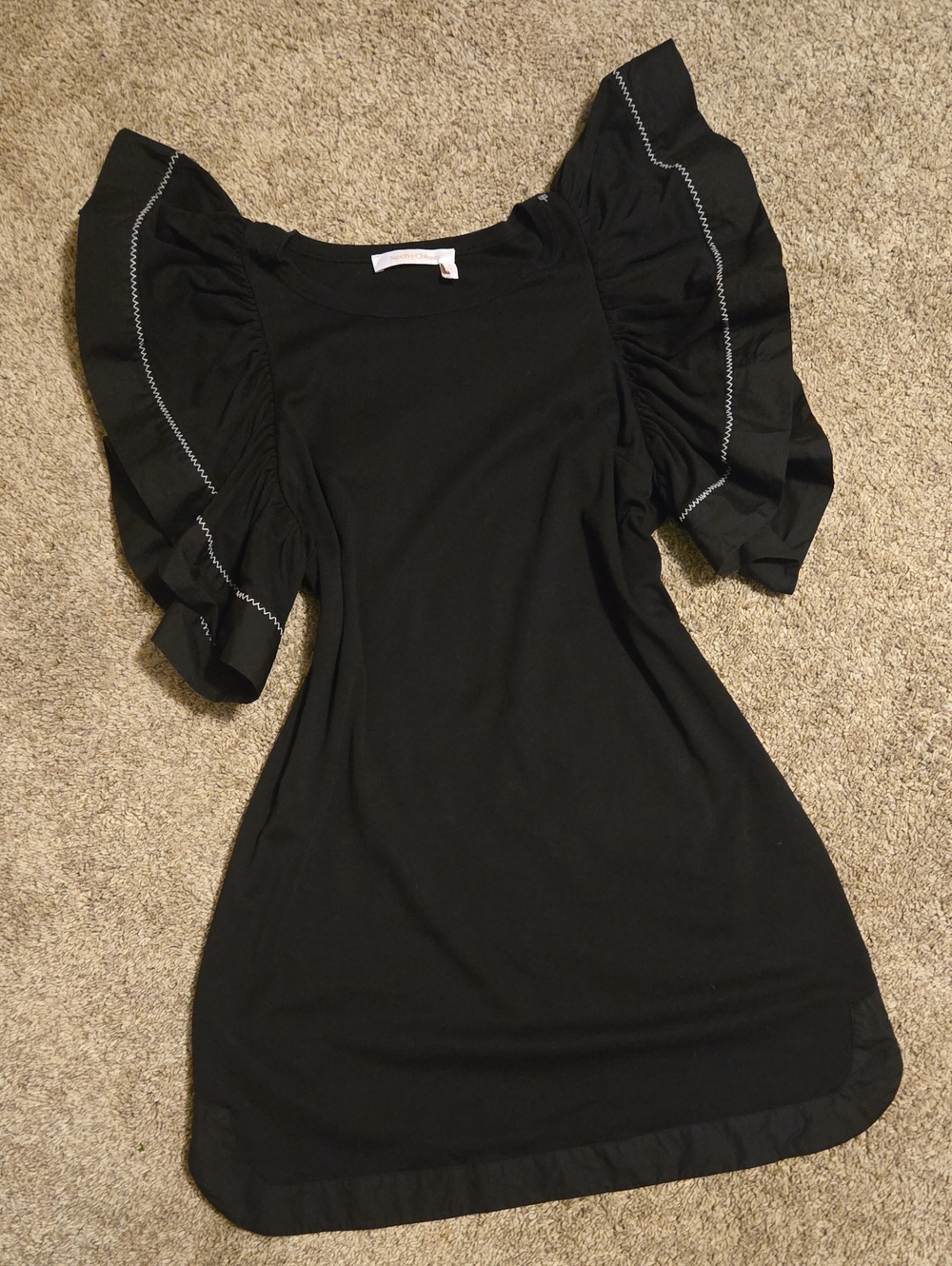 See by Chloé Ruffle Sleeve Mini Dress